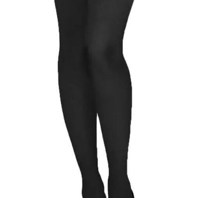 Commando Up All Night Opaque Thigh High - HTH01 black S/M NEW in box